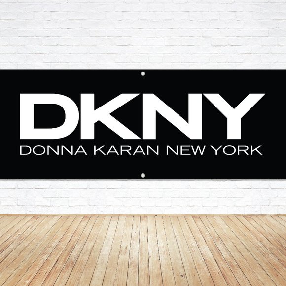 DKNY Brand Exposure Vinyl Banner 6ft. Sign Donna Karan Apparel Store Retail Shop - Picture 1 of 6